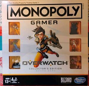 Monopoly Gamer Overwatch Collector's Edition Board Game 100% Complete Sealed Car